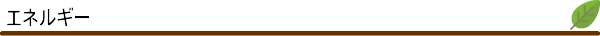 エネルギー
